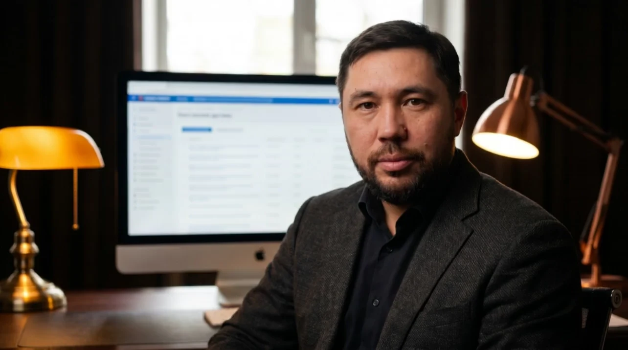 Денис Варламов, руководитель внедрений Digital-Pro Tech, у экрана тендерной площадки со списком закупок